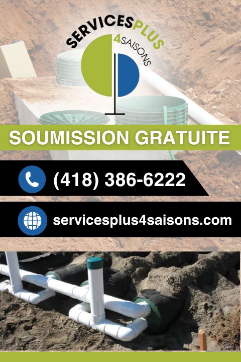 Spécialiste en installation septique saint georges droite
