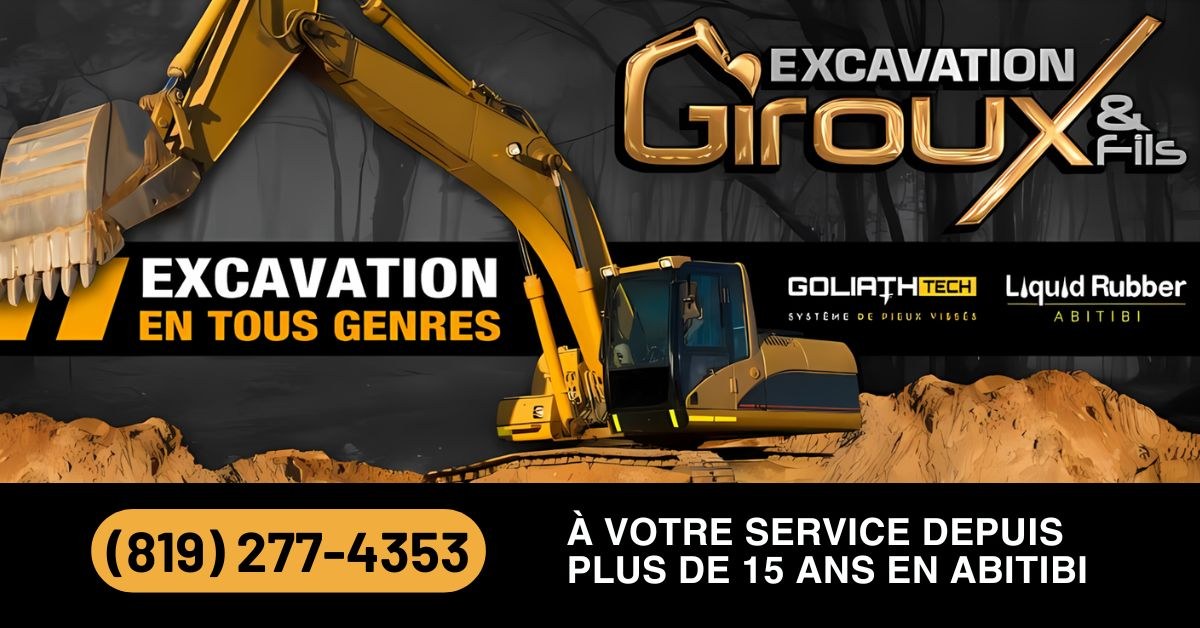 Bannière Excavation Giroux et Fils